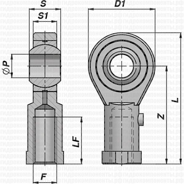 CSTFI...PB ПРОУШИНА С ПРЕСС-МАСЛЕНКОЙ ДЛЯ ГИДРОЦИЛИНДРА CONTARINI